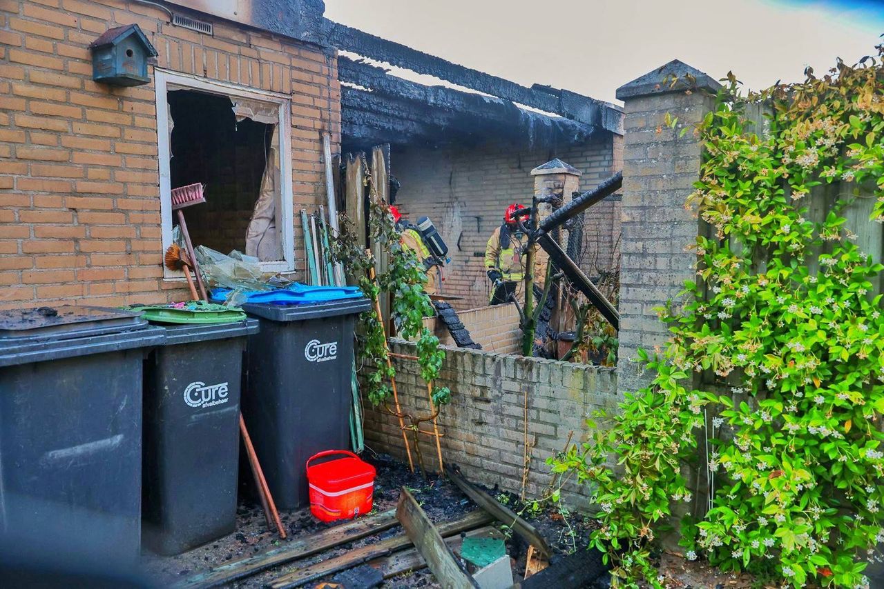 De schade was duidelijk te zien (foto: Rico Vogels/Persbureau Heitink).