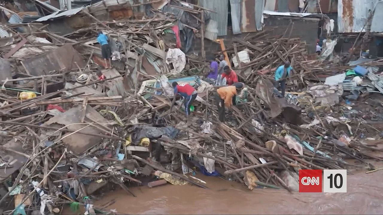 De schade na de overstromingen (beeld: Vergezocht/Omroep Brabant/CNN).