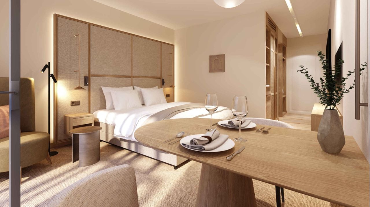 Zo komen de hotelkamers eruit te zien (foto: Kasteel Steenenburg).