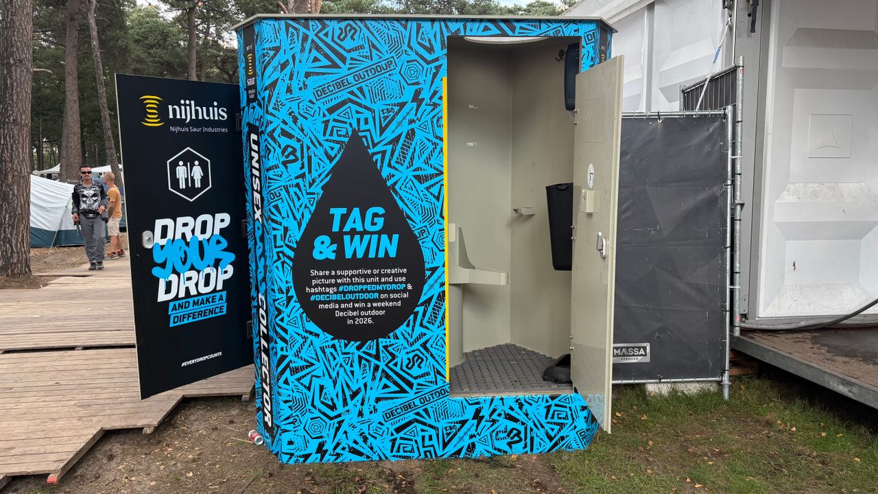 In deze speciale wc wordt urine ingezameld (foto: Imke van de Laar).