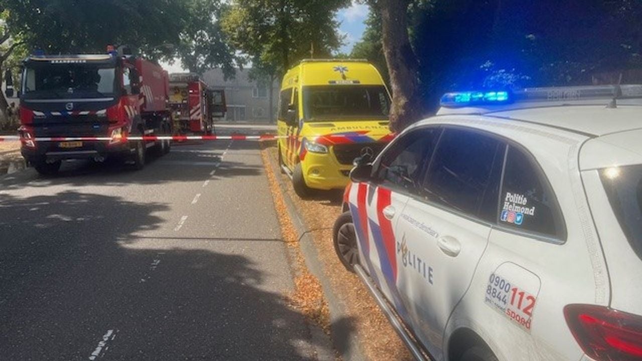Ook politie en ambulance werden ingeschakeld (foto: Dave van Hattem).