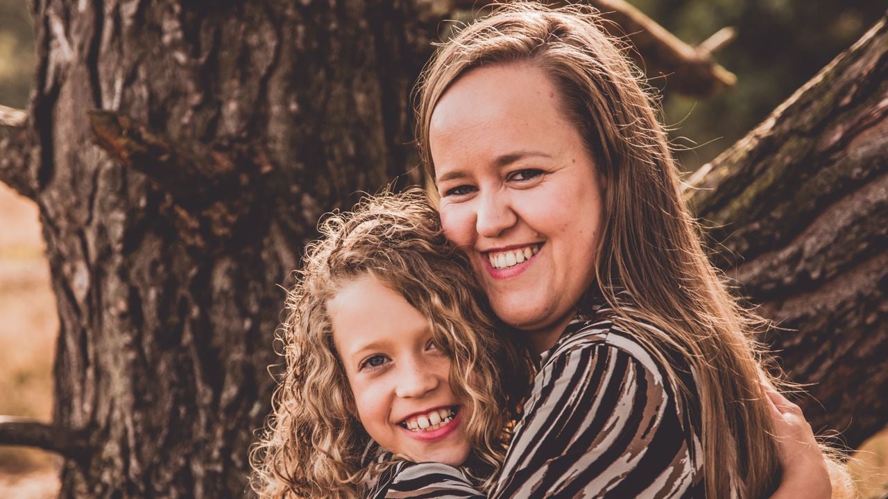 Sanne Salvetti en haar dochter Lana (privéfoto). 