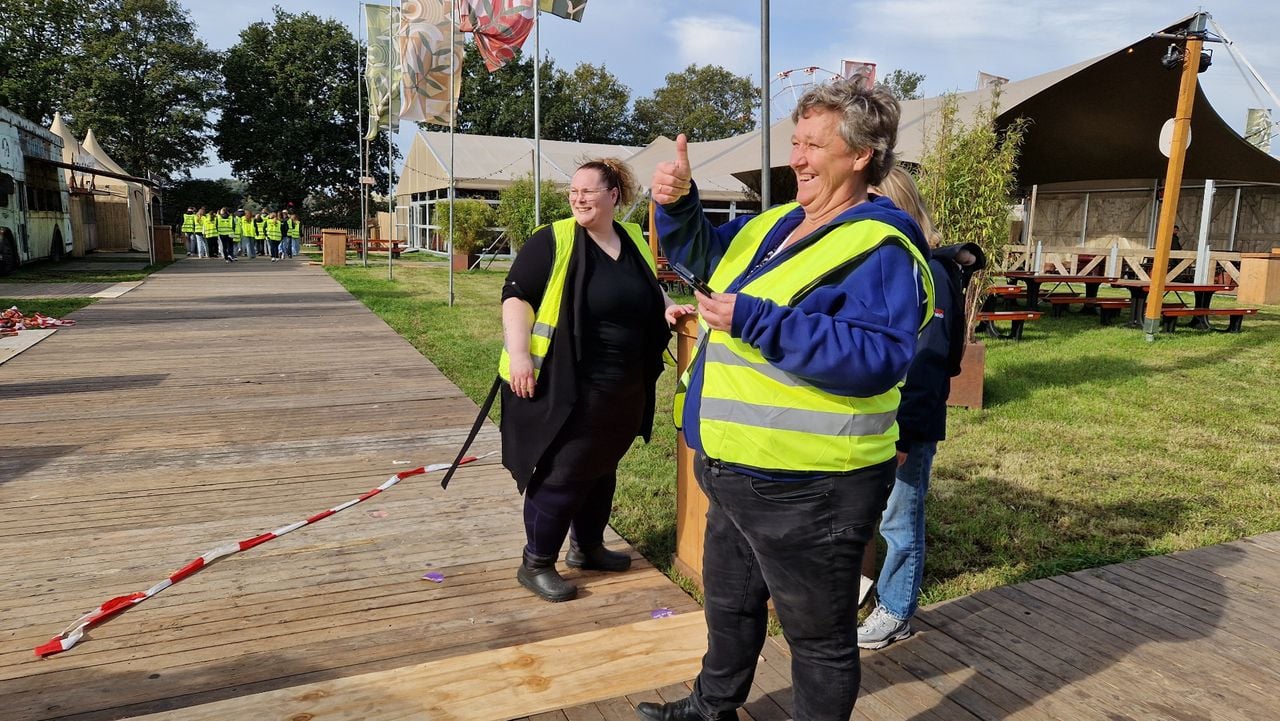 Angelique op het festivalterrein van FestyLand (foto: Tom Berkers).
