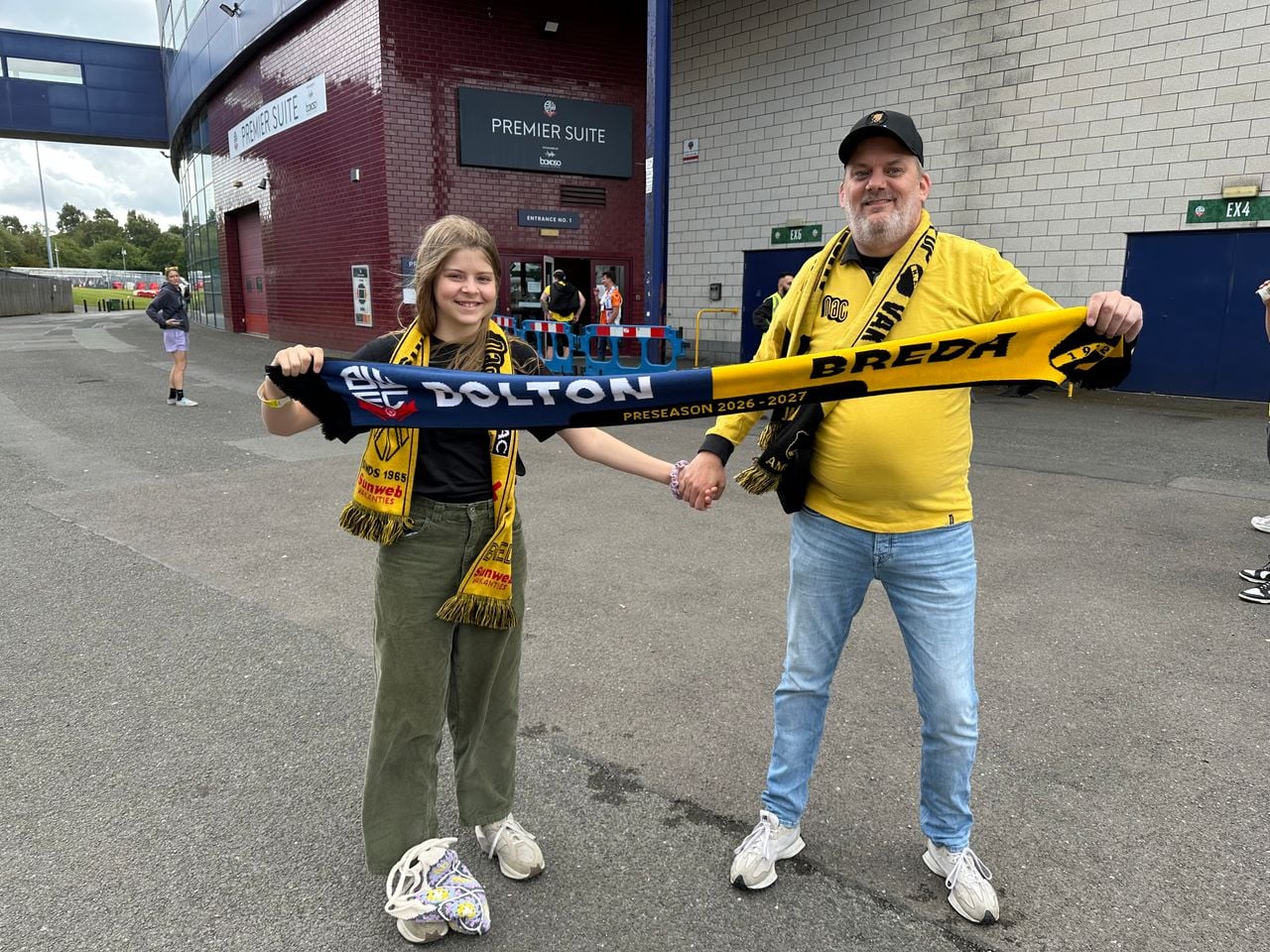 Chris en Renée in Bolton (foto: Omroep Brabant).