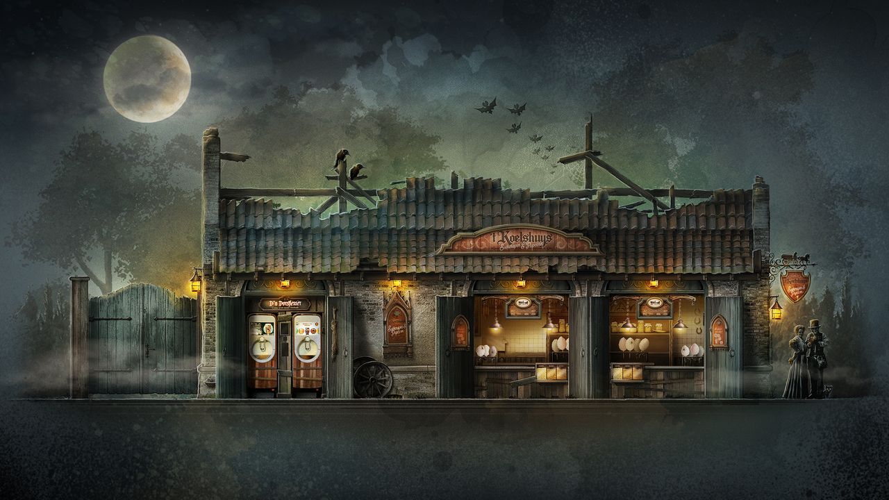 Ook het ontwerp van horecapunt 't Koetshuys werd onthuld (foto: De Efteling).