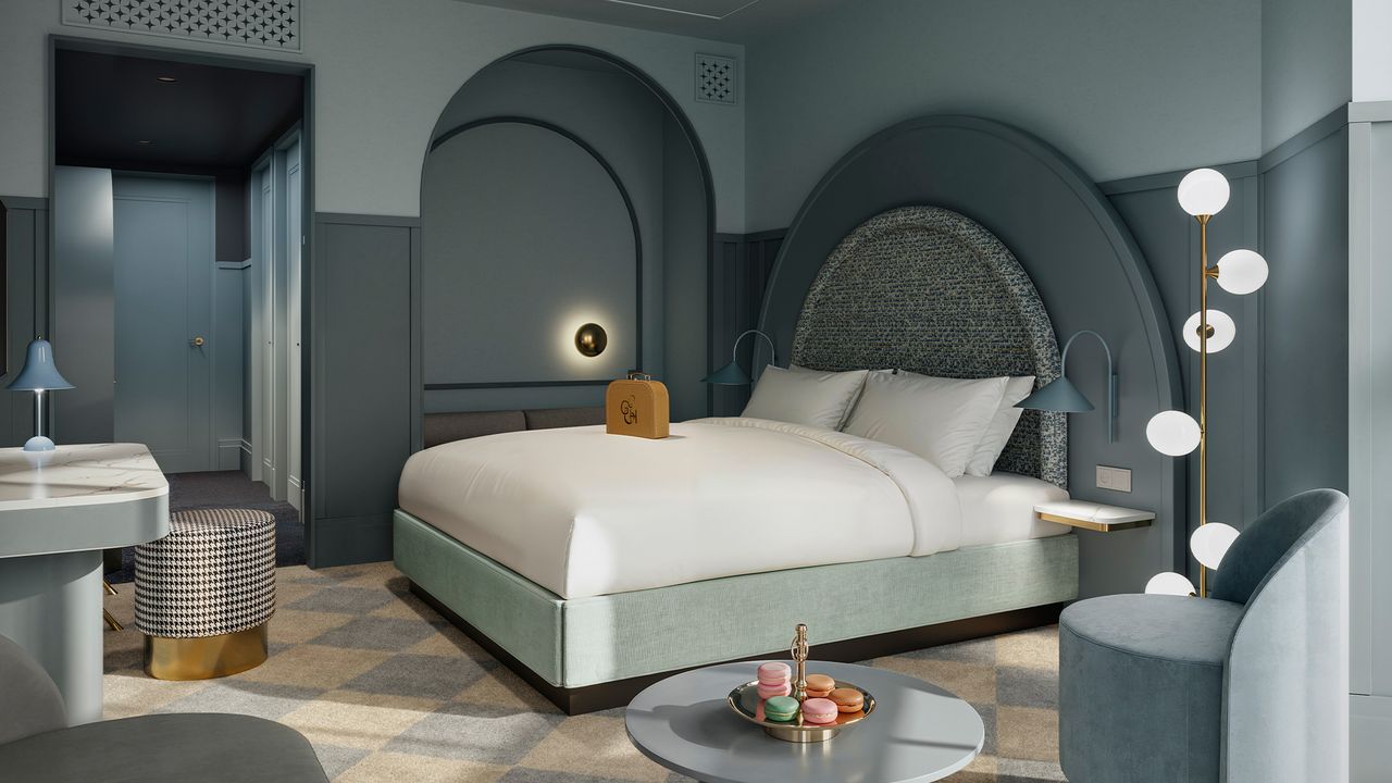 Een kamer in het Efteling Grand Hotel (afbeelding: Efteling).