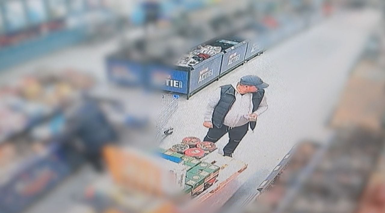 Diefstal in supermarkt Werkendam (foto: Bureau Brabant). 