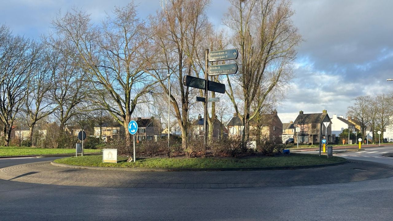 De rotonde waar het misging (foto: Sven de Laet).