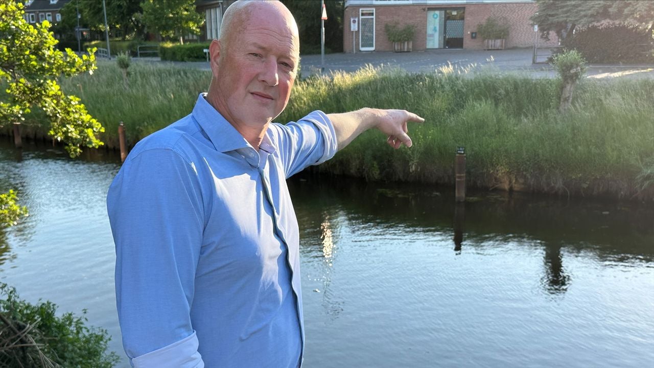 Marc Laurijssen ziet alleen maar lege ligplaatsen voor zijn deur. 