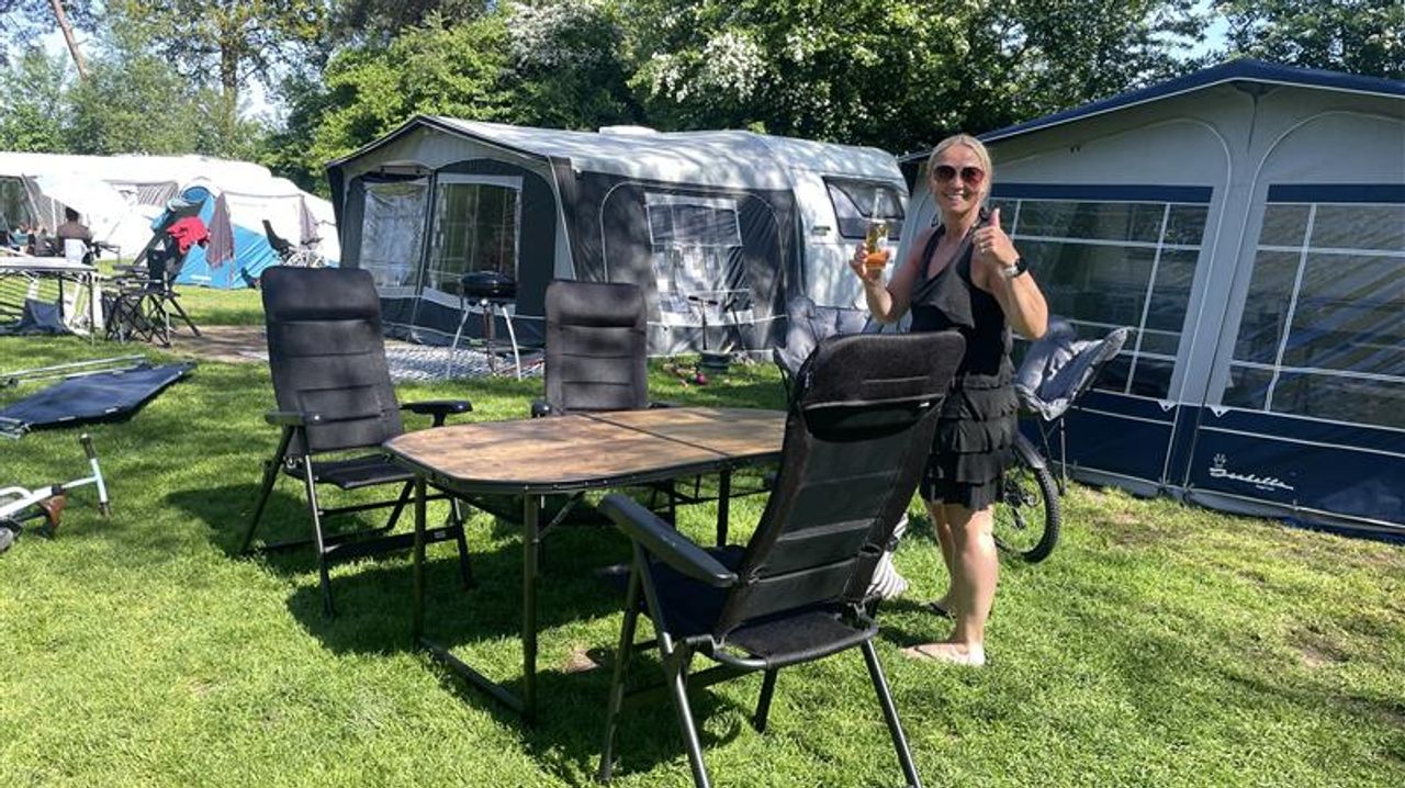 Angelique is voor het eerst met de caravan in eigen land op pad (foto: Raymond Merkx).