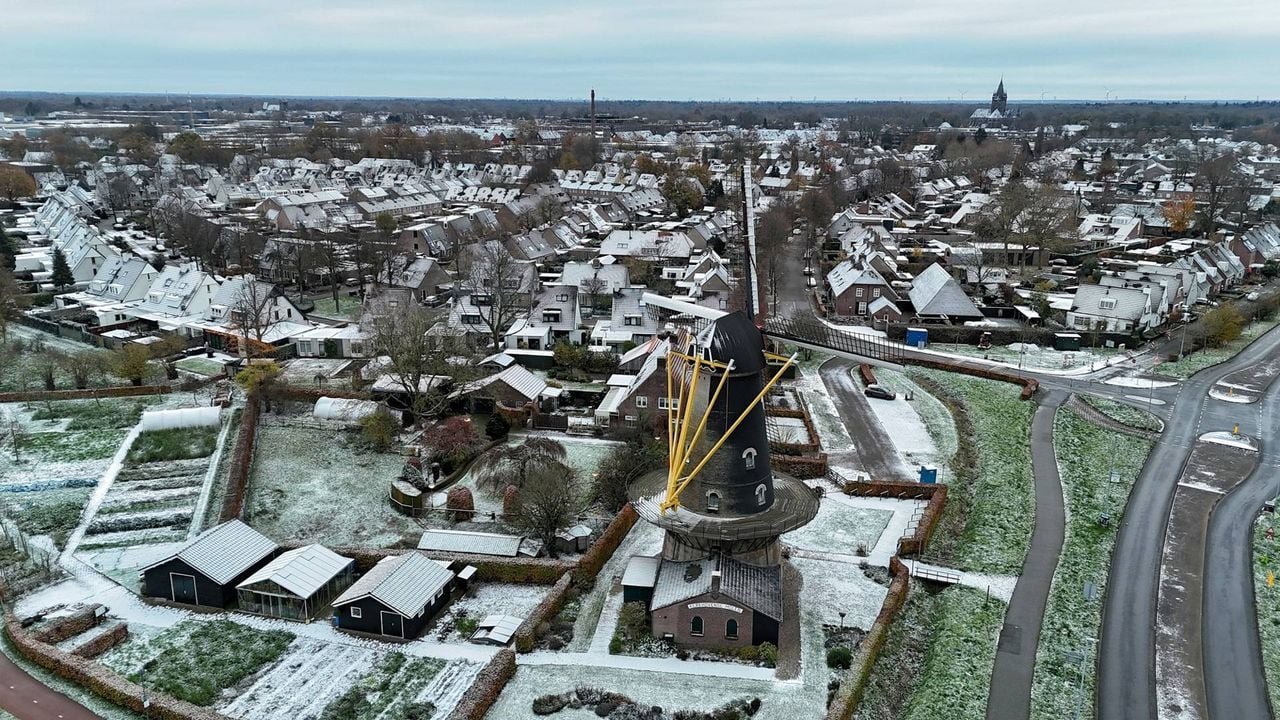 Oisterwijk in de sneeuw (foto: Toby de Kort/Persbureau Heitink).