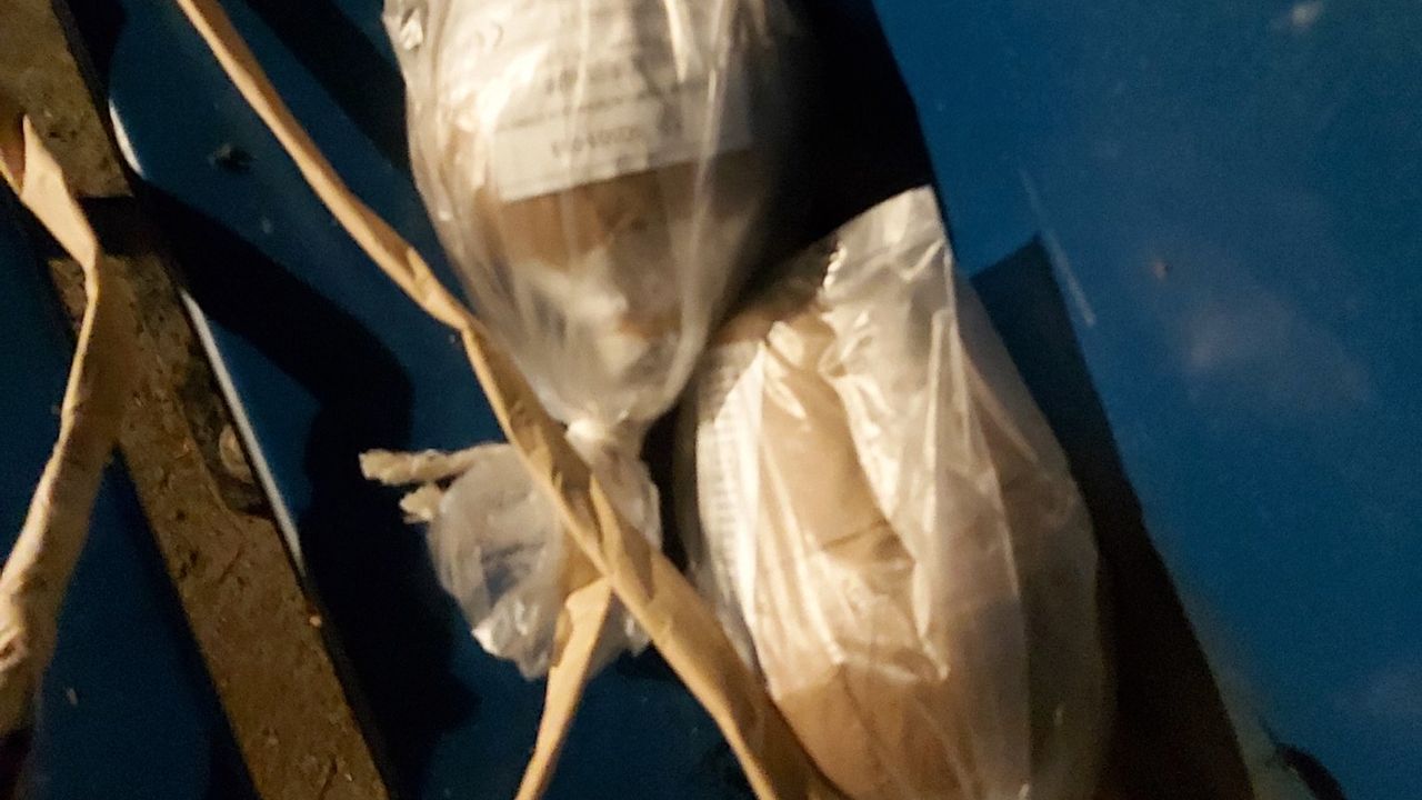 Vijf zogenoemde shells waren aan elkaar geknoopt in Oud Gastel (foto: Twitter boa Moerdijk 1).