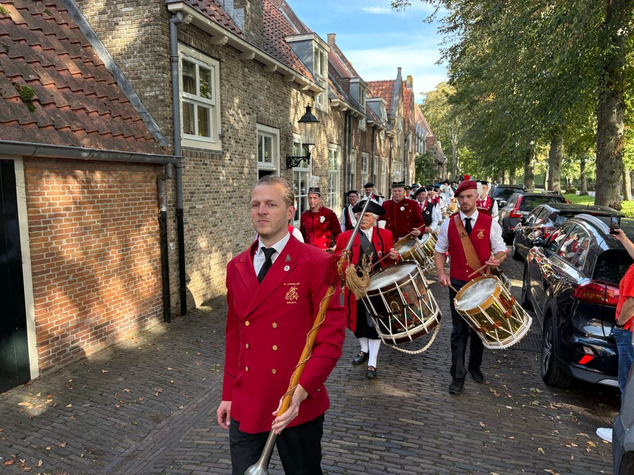 Wereldrecord gildetamboers in Heusden (foto: Ruud Ritzen).