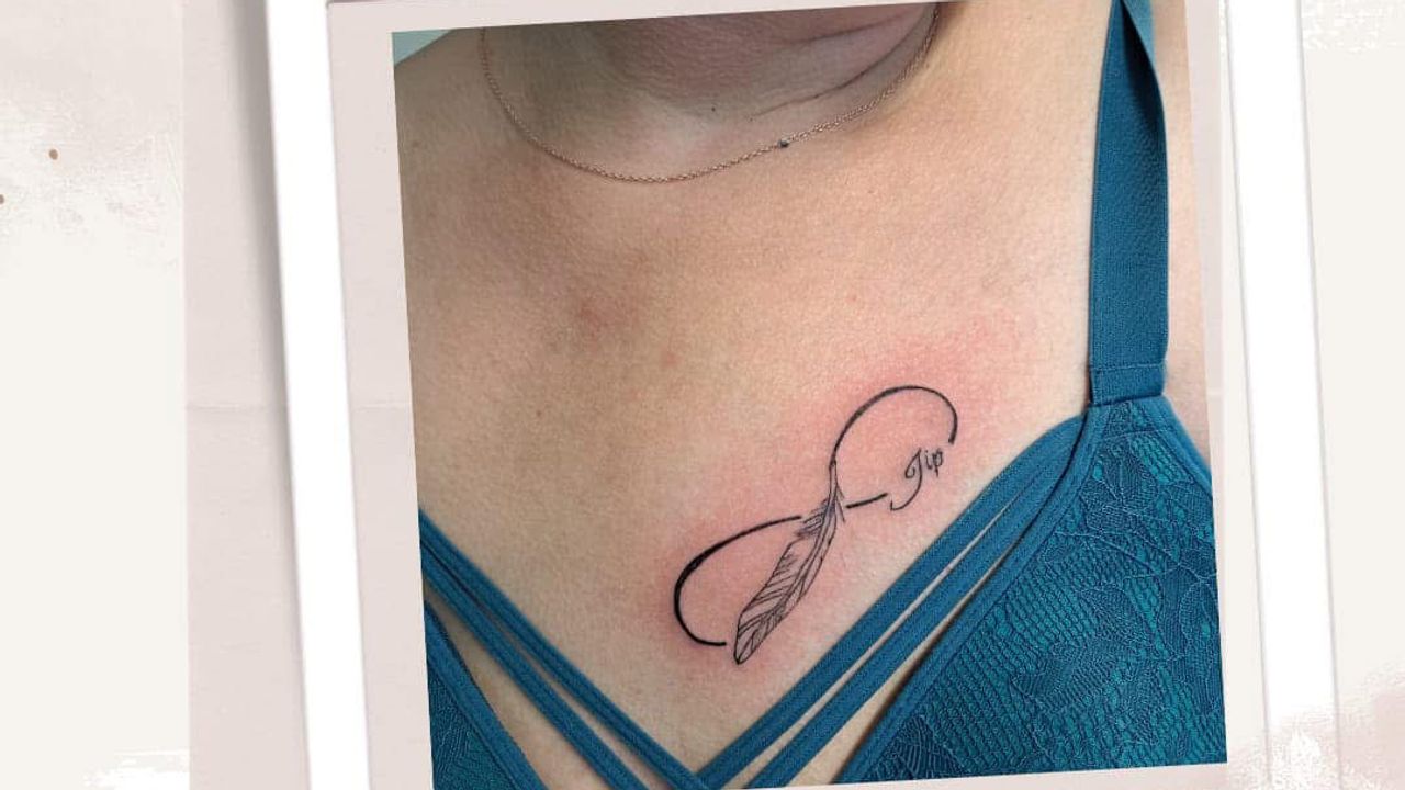 De tattoo van Marieke toen die net gezet was (privéfoto).