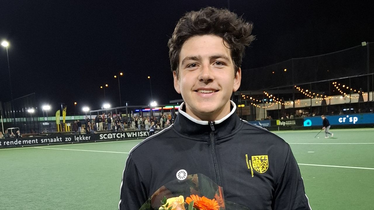 Timo Boers, verdediger van HC 's-Hertogenbosch. (Foto: Leon Voskamp)