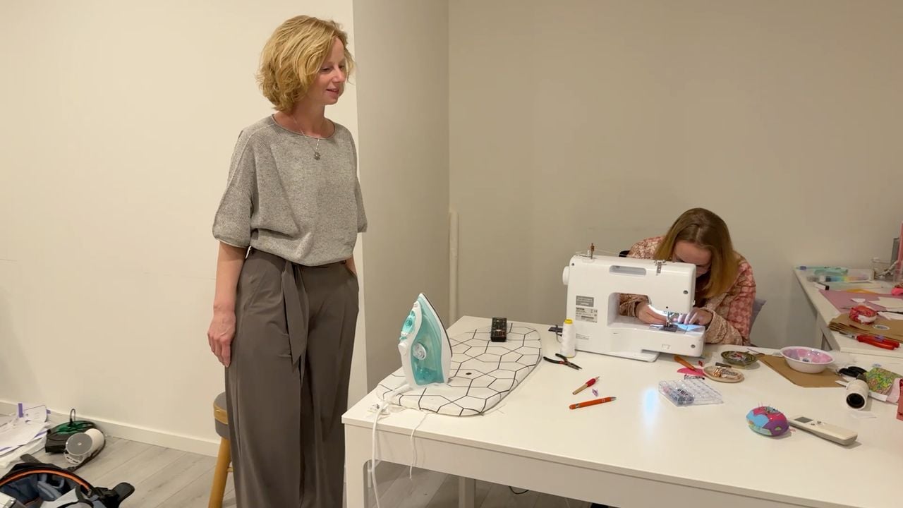 Moeder Mireille en Lieke (foto: Jos Verkuijlen).