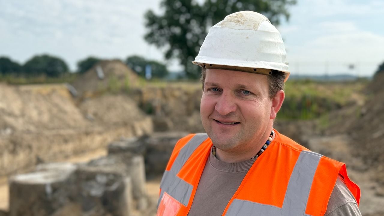 Archeoloog Johan van Kampen (foto: Jos Verkuijlen).