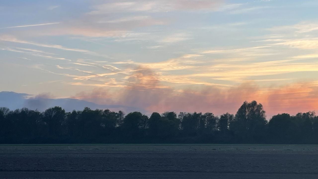 De rook van de brand in de Loonse en Drunense Duinen (foto: Imke van de Laar).