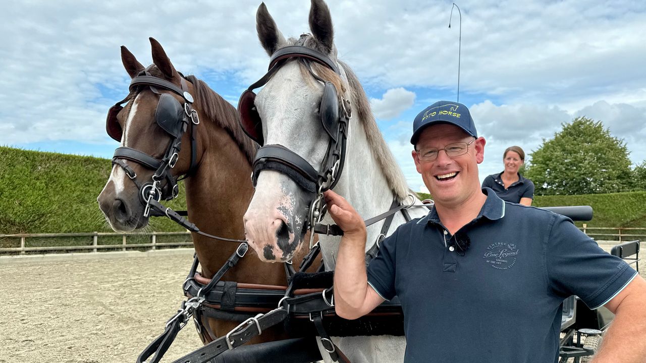 Erik Evers met op de achtergrond zijn vrouw Judith (foto: Erik Peeters)