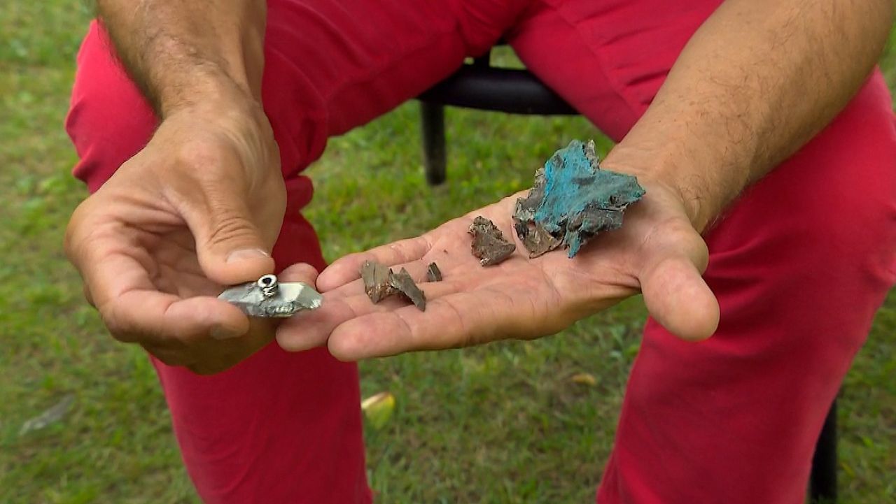 De scherven uit de operatiekamer (foto: Omroep Brabant).