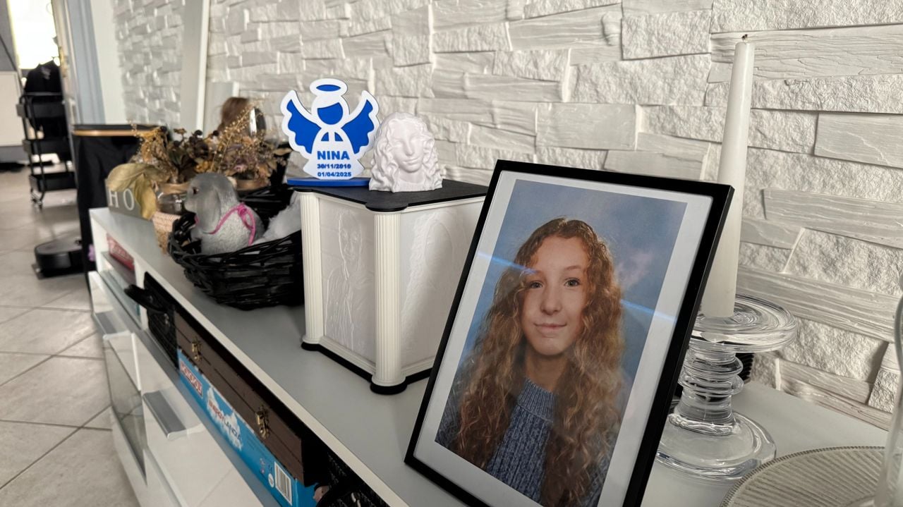 Met haar blonde krullen en mooie glimlach leek Nina een zorgeloze tiener (foto: Omroep Brabant). 