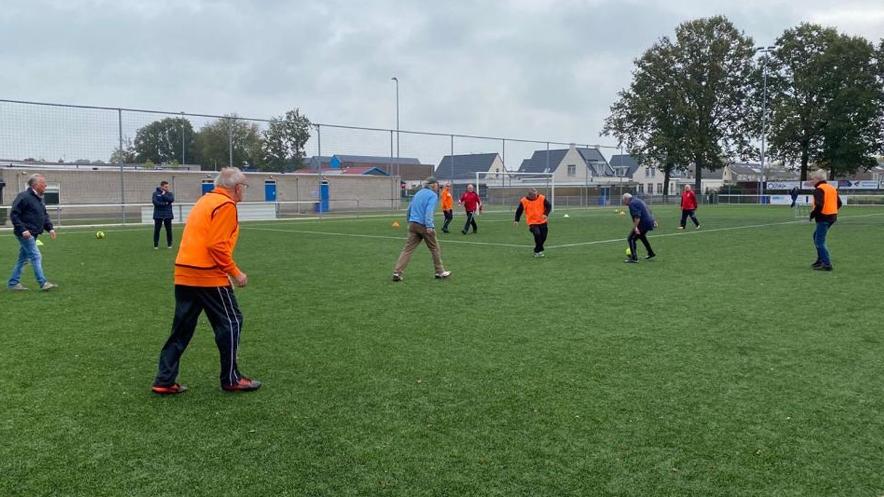 De training werd afgesloten met een aantal partijtjes.