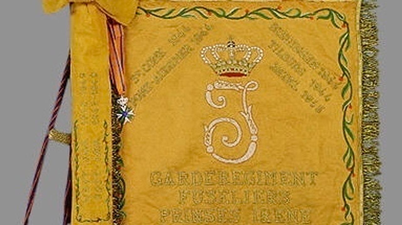 Het vaandel van de opvolger van de Prinses Irene Brigade (foto: defensie).