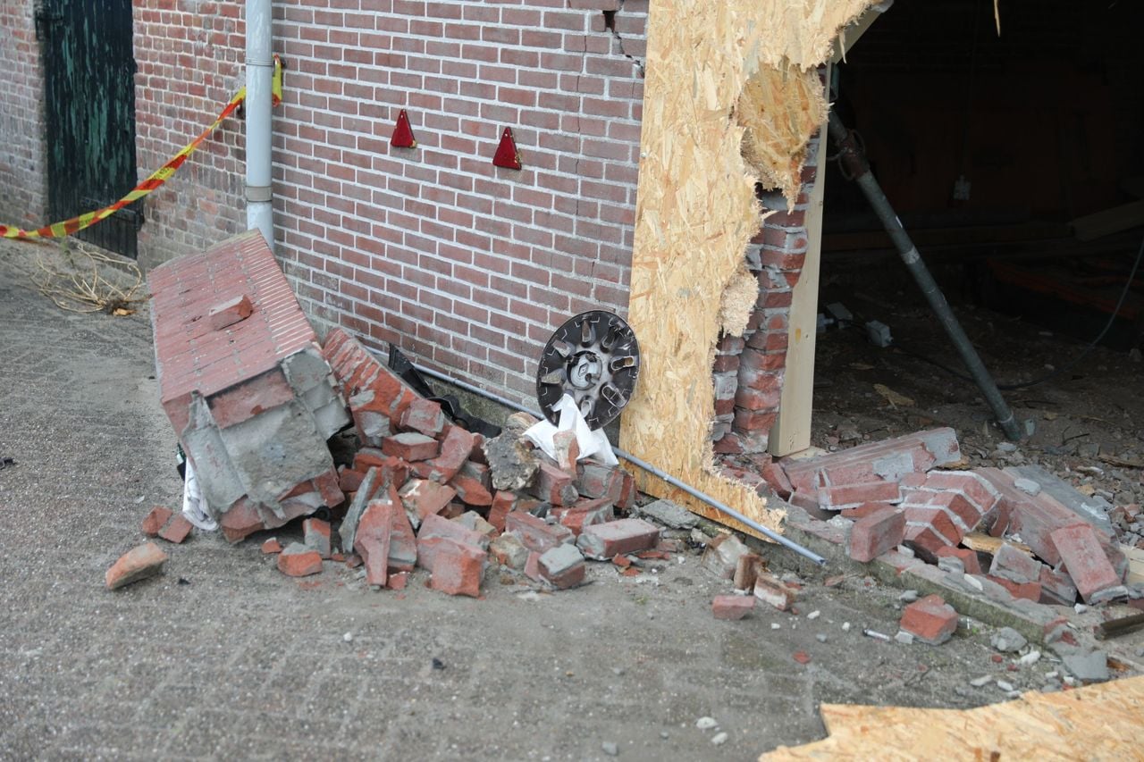 De schade na vrijdagnacht (foto: Persbureau Heitink).