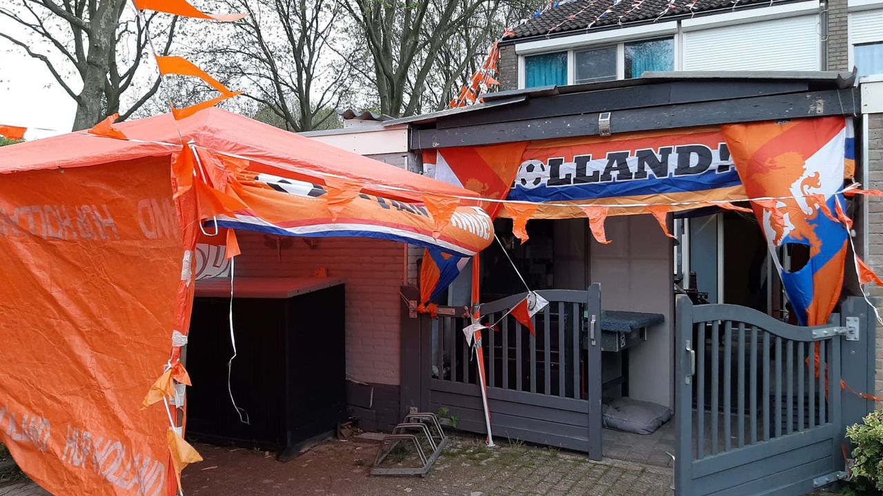 De voorkant van het huis.