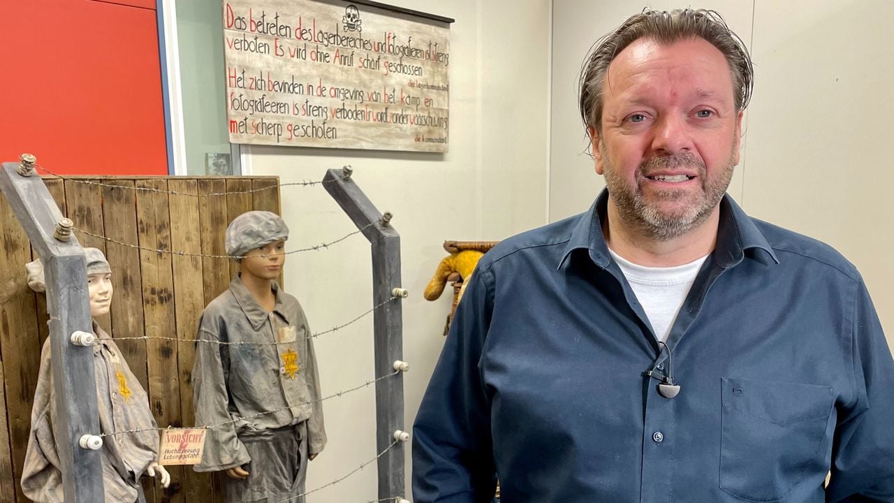 Martijn Docters in het museum.