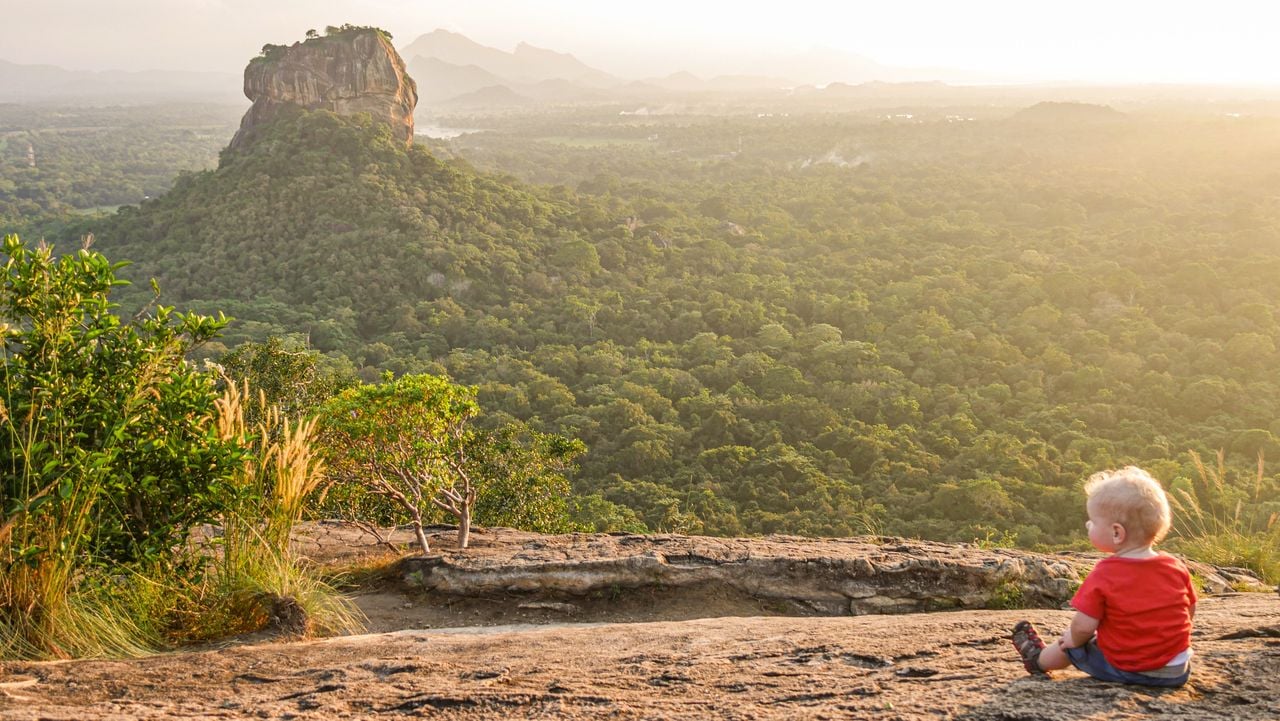De eerste reis van Mats (privéfoto). 