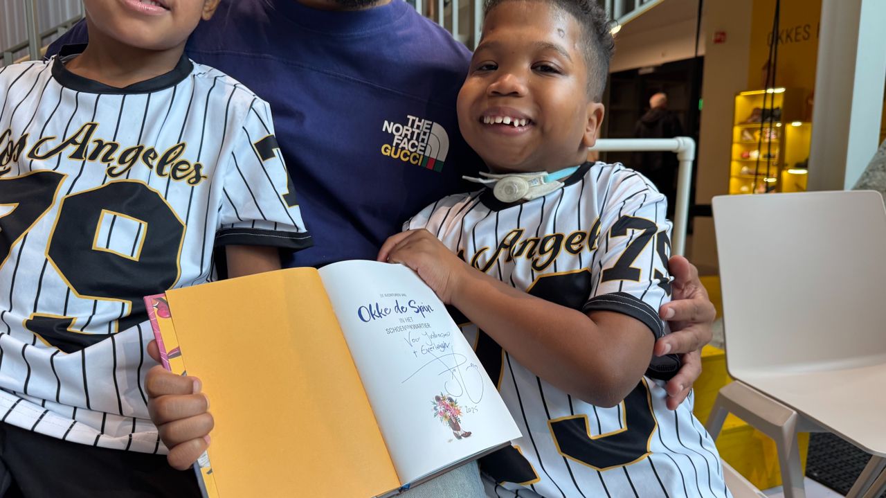 Justiniano heeft zelfs een handtekening van zijn idool gekregen (foto: Omroep Brabant).