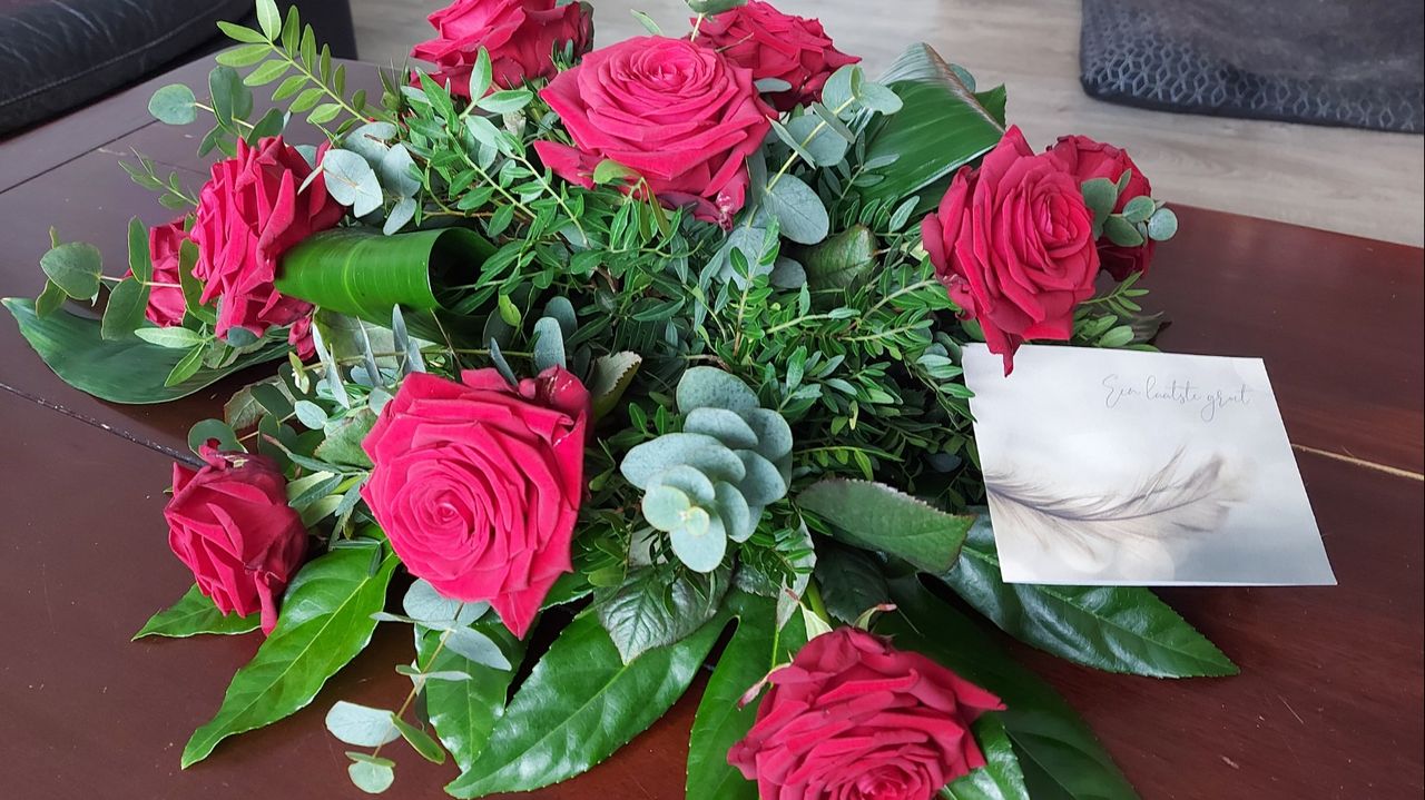 Het boeket van Omroep Brabant. (foto: privéarchief)