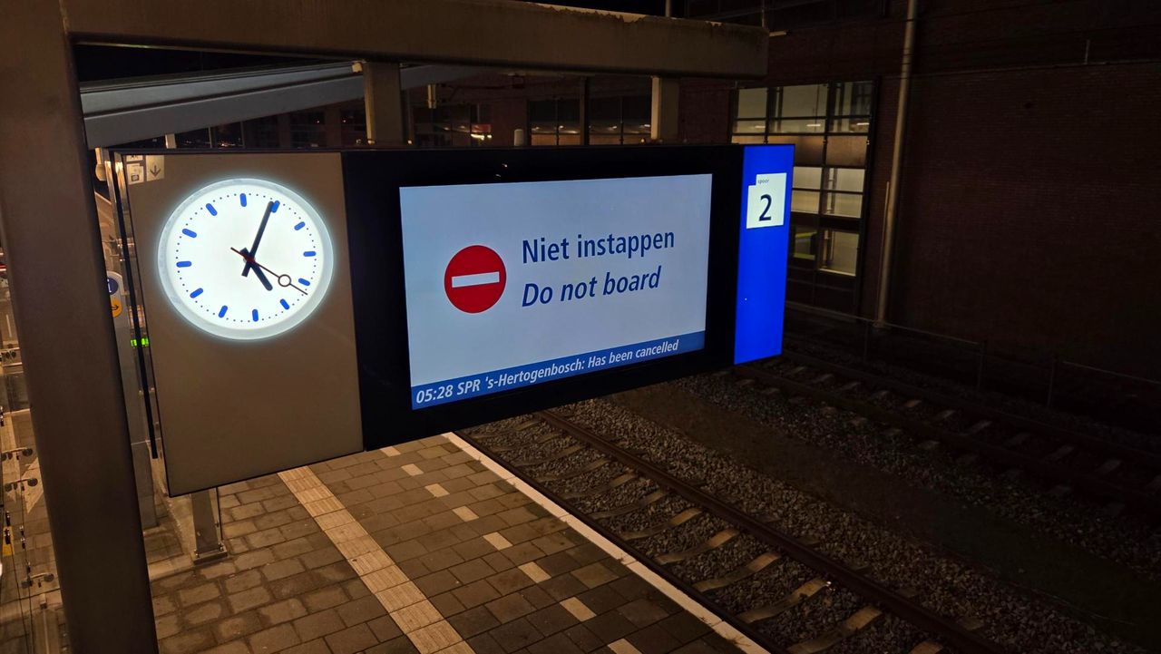 Een melding op het spoor maandagochtend bij het station in Boxtel.