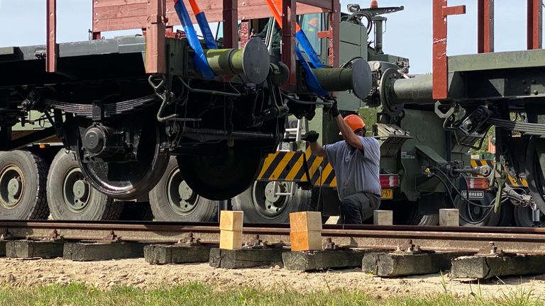 Historische treinwagon komt aan in Vught (foto: Jan Peels)