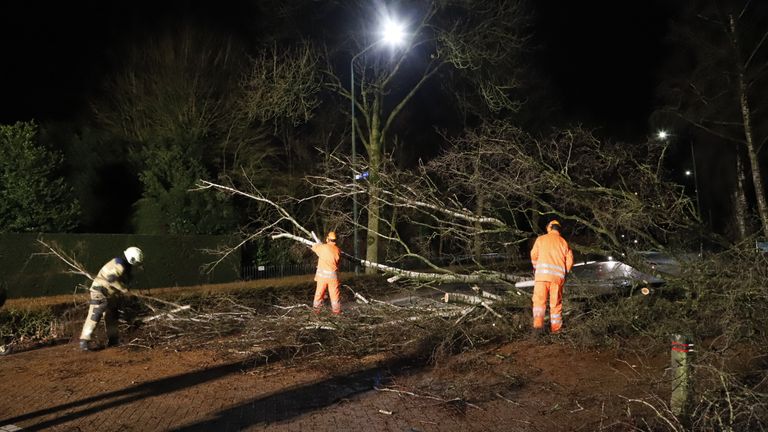 Ook in Cuijk was het raak (foto: SK-Media / SQ Vision).