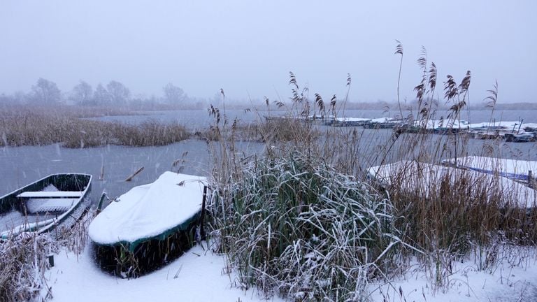 Een idyllisch tafereel in het zuidoosten van de provincie maandagochtend (foto: Ben Saanen).