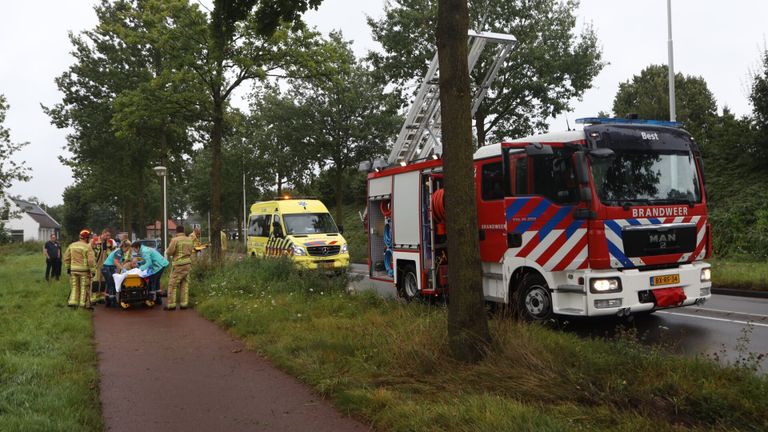 Ambulancepersoneel was ook ter plaatse (foto: Sander van Gils/SQ Vision Mediaprodukties).