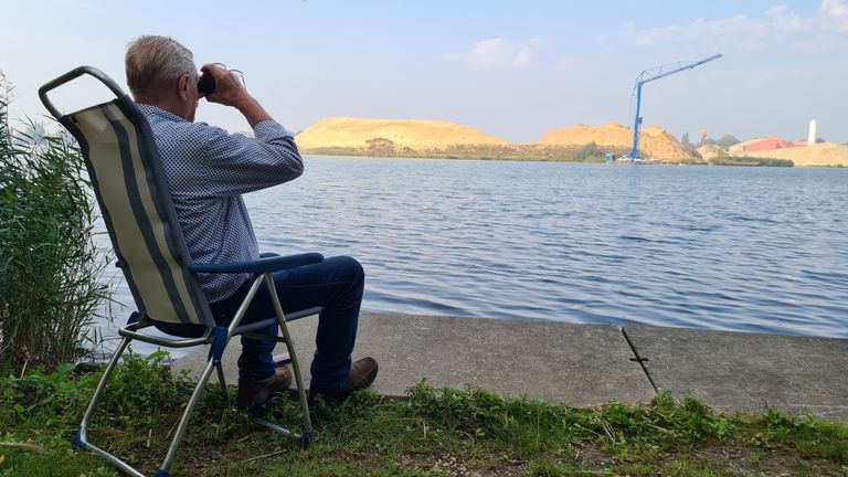 Broer Jan Hölskens is ook woensdag weer aanwezig bij de zoekactie (foto: Noël van Hooft).