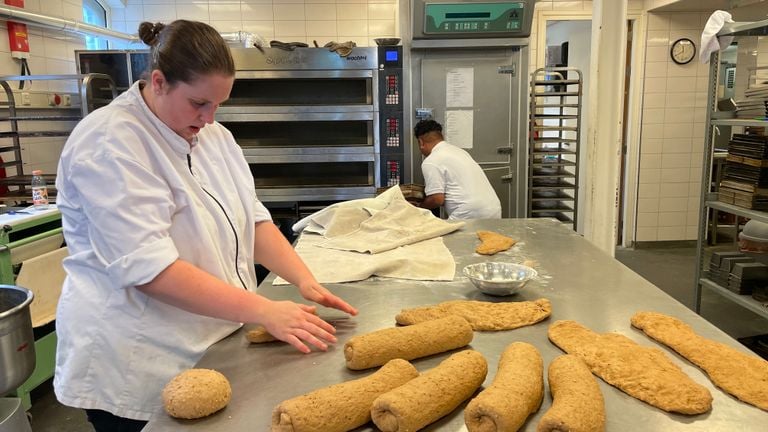 Renske aan het werk (foto: René van Hoof).