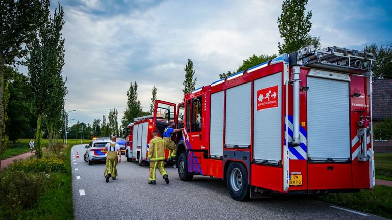 De Sint-Oedenrodeseweg was een tijd afgesloten (foto: SQ Vision).