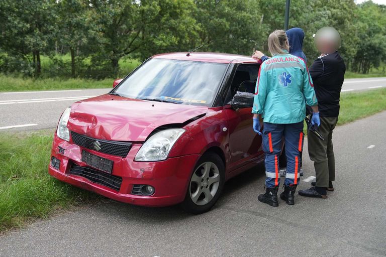 Botsing in Budel (foto: SQ Vision).