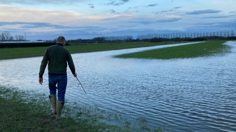 Op de plasdras vond Geurt zaterdag het eerste kievitsei