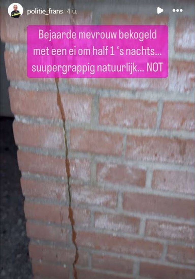 Foto: Instagram politie Frans