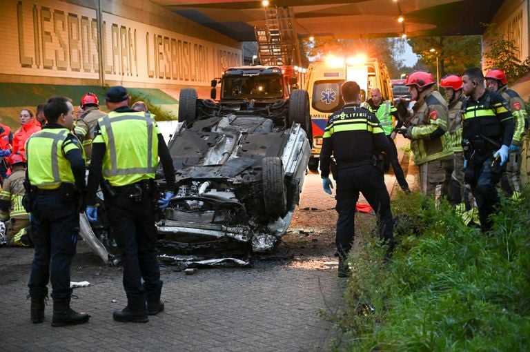 Hoe het ongeluk in Breda kon gebeuren, wordt onderzocht (foto: Perry Roovers/SQ Vision).