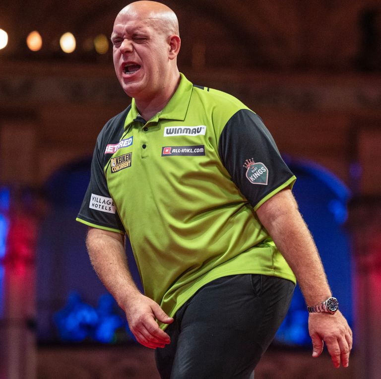 Michael van Gerwen had kansen het duel te kantelen, maar pakte die niet (foto: PDC).