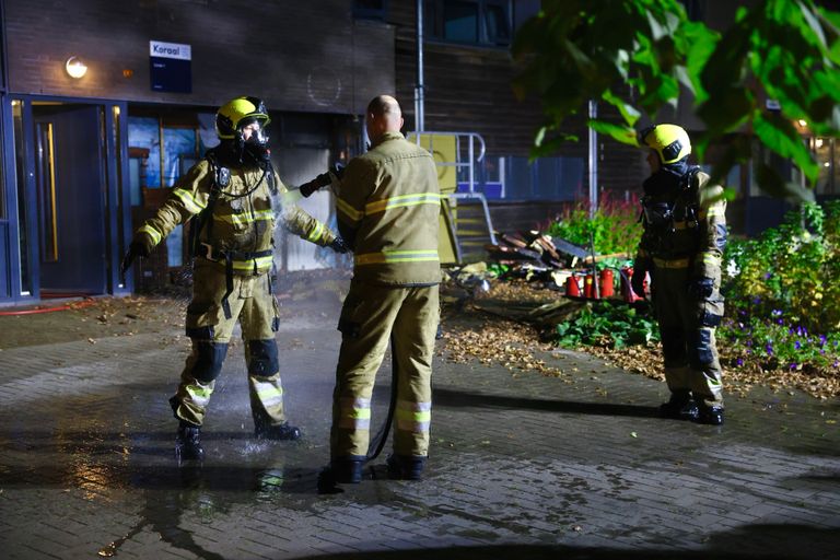 Brand bij De La Salle in Boxtel (foto: Sander van Gils/SQ Vision).