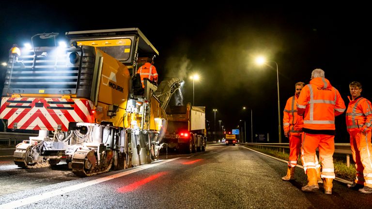 Het werd nachtwerk voor diverse mensen (foto: Marcel van Dorst/SQ Vision Mediaprodukties).