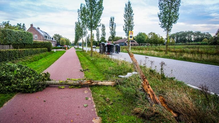 De situatie na het ongeluk (foto: SQ Vision).