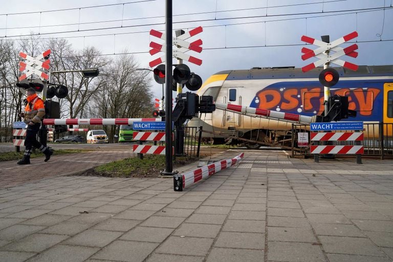 Treinverkeer heeft last van de botsing (foto: WdG/SQ Vision).